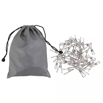 40 шт. прищепок из нержавеющей стали, прочные, высокоэластичные, многоцелевые металлические зажимы для проволоки