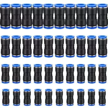 40 шт. прямые нажимные соединители, пневматические соединительные фитинги, воздушная линия, быстрый ремонт шланга