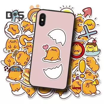 40 шт. ПВХ граффити наклейки с сильной липкостью модные милые ленивые яйца с узором дети DIY бутылки граффити наклейки Sets