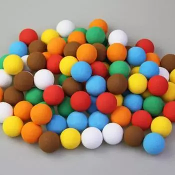 40 шт. разноцветные мячи для гольфа из пены EVA диаметром 2,15 см. Мягкая легкая игрушка-шар для детей. Реалистичные ощущения и длительная ограниченная летная практика. 40pcs