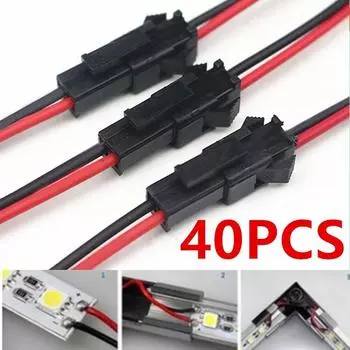 40 шт. SM клеммная линия светодиодный потолочный светильник потолочный светильник между мужчиной и женщиной разъем клеммного провода 40pcs