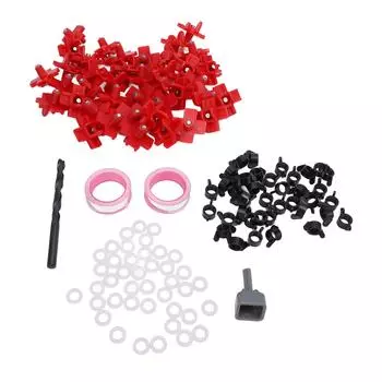 40 шт. соски для поения цыплят из пластика и стали, автоматическая соска для поения птицы со сверлом для козла