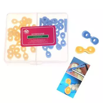 40 шт. стоматологические эластичные резиновые фиксирующие клинья матрицы матрицы плотины композитный сепаратор зубов стоматологические принадлежности инструменты onesize