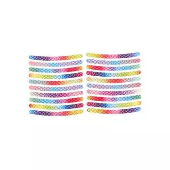 40 шт. светоотражающие наклейки на ступицу колеса автомобиля, светоотражающие полосы на обод шины, светящиеся ночные наклейки, автомобильные аксессуары