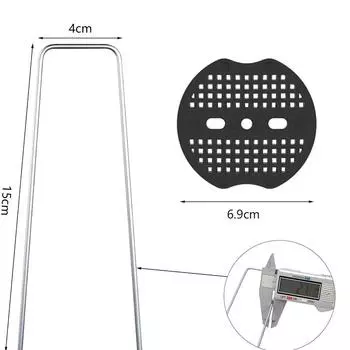 40 шт./упак. садовый колышек серебряный металлический U-образный садовый штапель садовая пленка для ногтей с фиксированными колышками садовые крепежные инструменты пленочный колышек