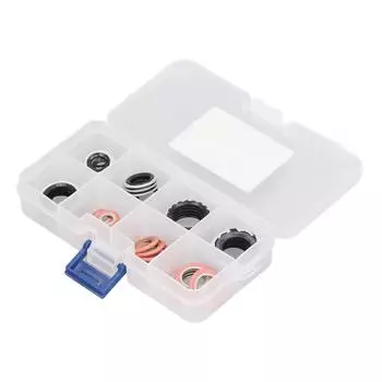 40 шт. уплотнительное кольцо для системы кондиционирования воздуха, комплект прокладок для кондиционера, комплект шайб для уплотнения порта компрессора переменного тока белый