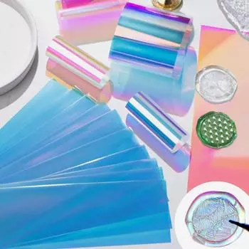 40 шт. восковая печать головка штампа подложка пленка цветная печать штамп пленка для свадебных приглашений открытка украшение конверт печать A