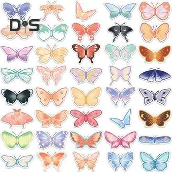 40 шт. высоковязкие наклейки на гитару водонепроницаемые милые мультяшные наклейки багаж граффити A