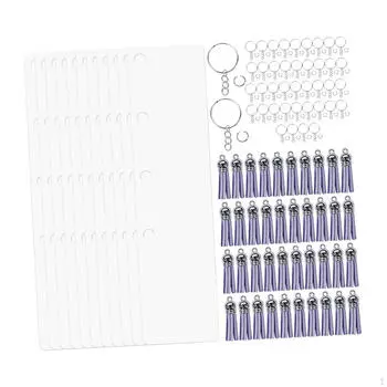 40 шт. заготовок для металлических брелоков для индивидуальных проектов и поделок Rectangular