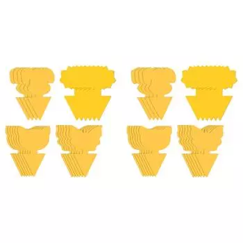 - 40 шт. Желтые липкие ловушки для насекомых, защита растений, ловушки для насекомых, грибковые комарики