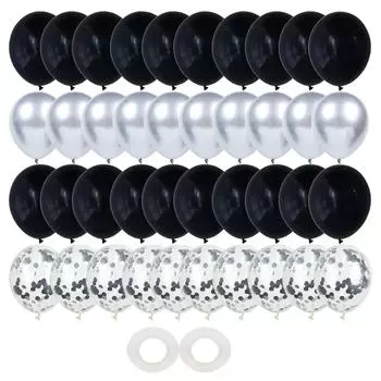 40 шт., золотые, черные, металлические, микс, конфетти, латексные шары, для детей, взрослых, мужчин, женщин, украшения на день рождения, выпускной, день отца 12INCH золотой