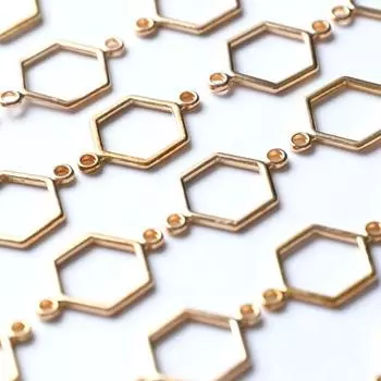 40 шт. золотые сотовые соединители-шармы для изготовления ювелирных изделий своими руками золотой