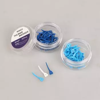 40 шт. зубные клинья зубной щели секционная матрица сменный клин с отверстием S/M/L одноразовые клинья стоматологические материалы L