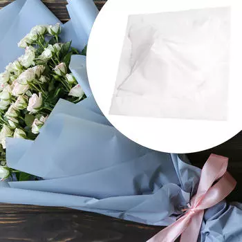 40 штук упаковочной бумаги для букетов, украшение 11,81 дюйма x 11,81 дюйма, флористические принадлежности, упаковка для цветов белый