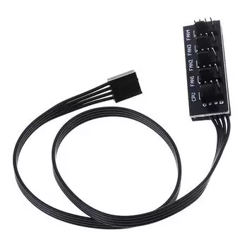 40 см 1-5 4-контактный Molex Tx4 PWM адаптер охлаждающего вентилятора процессора шнур питания