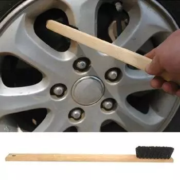40 см автомобильный двигатель шины обод колеса длинная бамбуковая ручка щетина чистящая щетка инструмент