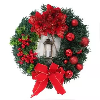 40 см искусственный рождественский венок ручной работы, не выцветающая декоративная гирлянда для внутренних и наружных входных дверей золотой