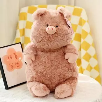 40 см милая розовая свинка пушистая мягкая игрушка кукла плюшевая свинка мультяшное животное подарок на день рождения