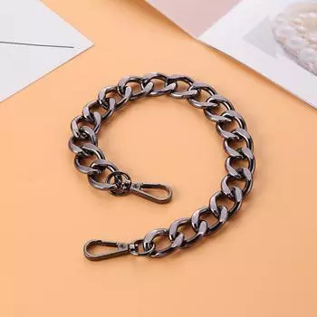 40 см панк-металлическая толстая цепочка для сумки через плечо с ручками для сумки своими руками (черный) ?