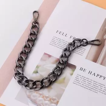 40 см панк-металлическая толстая цепочка для сумки через плечо с ручками для сумки своими руками (черный)