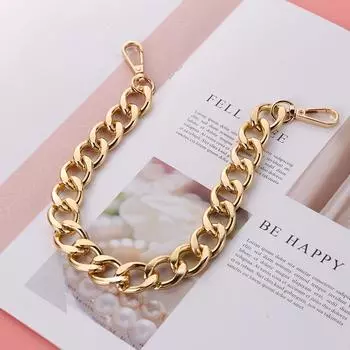 40 см панк-металлическая толстая цепочка для сумки через плечо с ручками для сумки своими руками (Золото) К