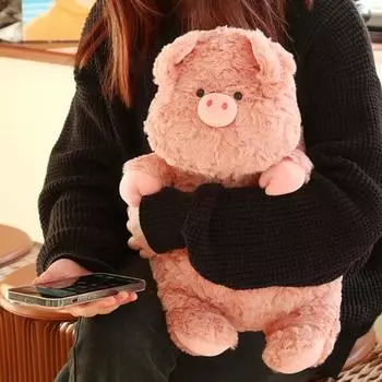40 см пушистая плюшевая кукла-свинка розовая свинка эластичная мягкая игрушка-подушка