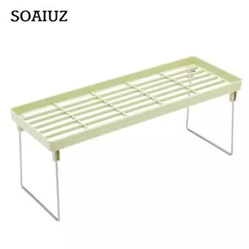 40 см стойка для кухни, ванной комнаты, столешницы, органайзер для хранения, полка, держатель, стойка зелёный