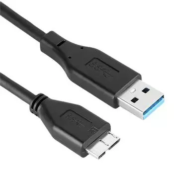 40 см USB 3.0 кабель передачи данных для мобильного жесткого диска и компьютера 40cm чёрный
