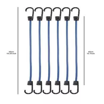 40 см в длину. Набор из 6 эластичных шнуров,