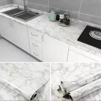 40 см вулканическая порода кухня маслостойкая пленка плита водонепроницаемые самоклеящиеся обои столешница шкаф керамическая плитка настенная наклейка 40cmX40m снег