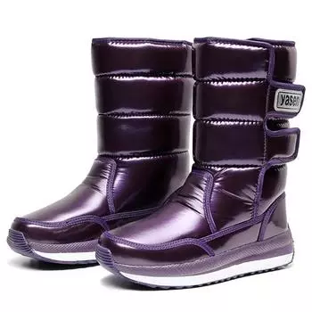 -40° Сохраняйте тепло Парные ботинки Женские зимние ботинки Зимние высокие ботинки Утолщенные плюшевые водонепроницаемые нескользящие туфли на платформе Мужские ботинки 36