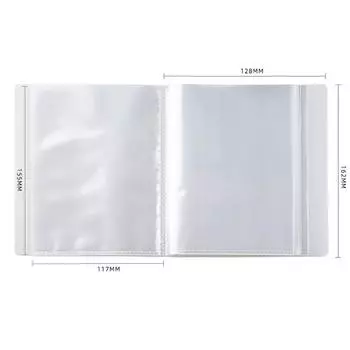 40 страниц А6 Почтовые открытки Карманный альбом для хранения Прозрачный домашний фотоальбом