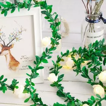 40 светодиодных гирлянд, цветочные гирлянды, цветочный фонарь, гирлянда с питанием от USB, свадебный декор, виноградные огни для вечеринки в честь Дня святого Валентина Box 1.5M 10LED белый