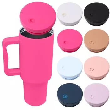 40-унциевый стакан с откидной крышкой и трубочкой, сменная крышка для стакана, устойчивая к проливам, многоразовая, устойчивая к брызгам, для кружек Stanley объемом 40 унций, аксессуары фиолетовый