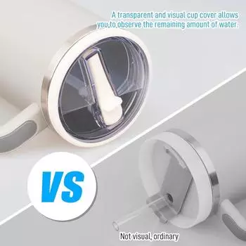 40 унций сменные стаканы цветная крышка утолщенный силиконовый ремешок соломинка не протекает детская взрослая бутылка для воды Stanley Cup аксессуары чёрный