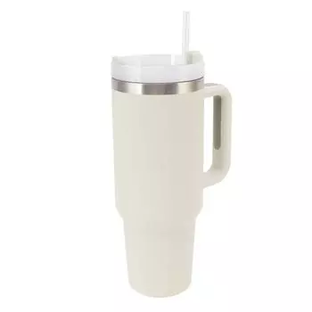 40 унций термокружка с ручкой из нержавеющей стали 304 с термоизоляцией кружка для кофе и пива с трубочкой L