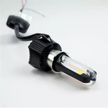 40 Вт 4000 лм Мотоциклетная двухцветная U-образная светодиодная фара Hi/Lo луч ДХО противотуманная фара