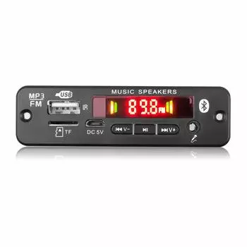 40 Вт kebidu Bluetooth 5.0 MP3-плеер декодер плата 2*20 Вт 12 В усилитель FM-радио TF USB AUX модуль Bluetooth приемник автомобильный комплект