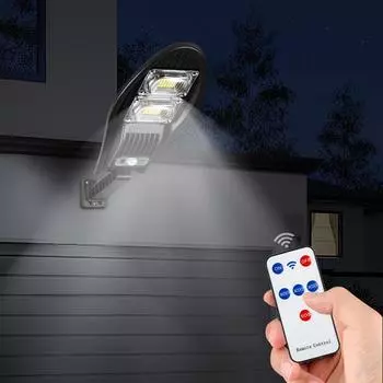40 Вт солнечные уличные фонари, 1060 лм 84 светодиода датчик движения солнечный свет, IP65 водонепроницаемая лампа наружное освещение для сада, патио, дорожки, G 40W