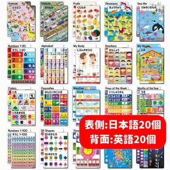 40 видов плакатов по дошкольному образованию Хирагана и домашнее обучение [NOWEDU] (обе стороны ABC) Дети, детский сад, класс,