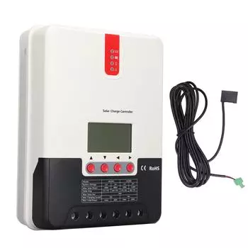 40A MPPT контроллер солнечного заряда ЖК-дисплей динамический дисплей солнечная панель регулятор батареи с температурой
