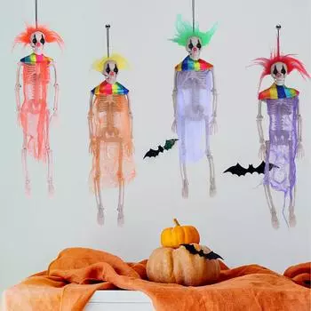 40 см подвижные забавные реалистичные пластиковые скелеты для дома с привидениями, кладбища, реквизит для вечеринки, декор, скелет, украшения на Хэллоуин