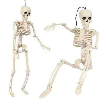 40cm Standing Simulation Skeleton Man Hanging Skeleton Halloween Party Event Decoration Decorate The Haunted House Bar 40cm белый