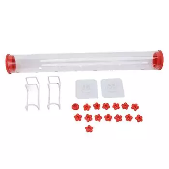 40cm Window Hummingbird Feeder Transparent Hummingbird Water Drinking Feeding Pipe
