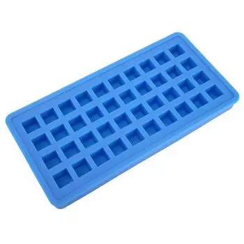 40Grids Silicone Ice Tray Square Shape Ice Cubes Maker Mold DIY Kitchen AccessoriesSky Blue небесно-голубой