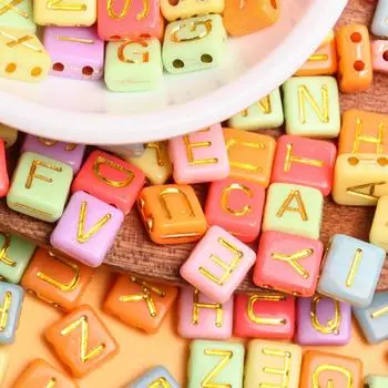 40 шт. 9*8 мм квадратные свободные бусины своими руками для изготовления ювелирных изделий кулон ожерелье браслет White Colorful