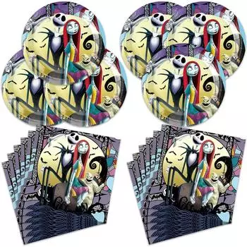 40pcs Birthday Party Supplies Including 20 Plates + 20 Napkins One Size