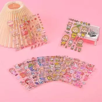 40Pcs Kawaii Stickers Pet Pattern Cartoon Scrapbooking Diy Stickers Decoration 7.5cm*7.5cm