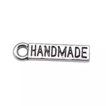 40шт Подвески ручной работы Подвески Античное Серебро Цвет Цинковый Сплав 15X4мм