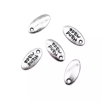 40шт подвески ручной работы ювелирные изделия кулон античное серебро цвет 11х6мм